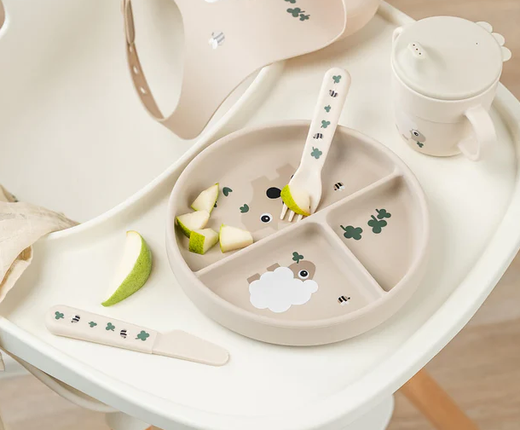 Plato infantil compartimentos y ventosa Done by Deer