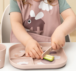 Plato infantil con compartimento Foodie - Croco Done by Deer