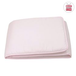 Protector 60 (Cuna 60) 180X40X3 Cm Liso E Rosa Empolvado