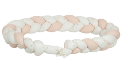 Protector de cuna trenza Monet Rosa 200 cm