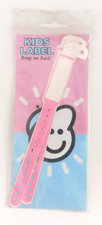 Pulseras identificativas niños Pack 2 Azul Pizarra