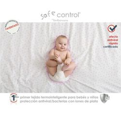 Sábana Bajera 100% Algodón Termocontrol Safe Control Maxicuna (70x140)* 20 B|Gris