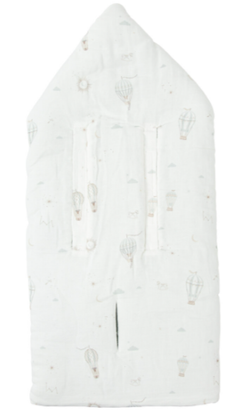 Saco arrullo con capucha Blue Sky Verde