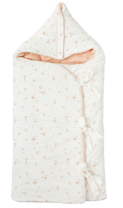 Saco arrullo con capucha Monet Rosa