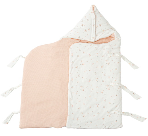 Saco arrullo con capucha Monet Rosa
