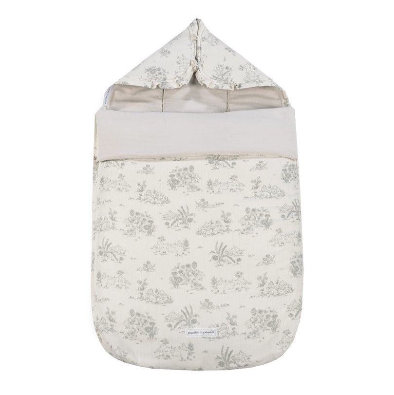 Saco cuco 3 en 1 Toile de Jouy entretiempo Pasito a Pasito Cream