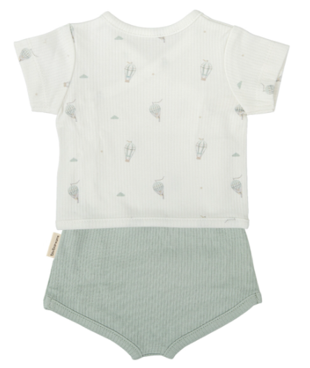 Set Jubón y ranita Blue Sky Verde 1-3 Meses