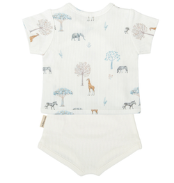 Set Jubón y ranita Tanzania Blanco 1-3 Meses