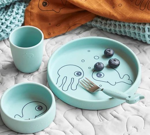 Set vajilla silicona Sea Friends Done By Deer