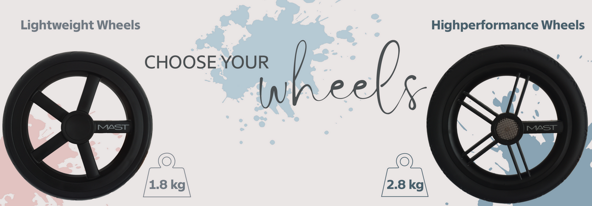 Silla de paseo Mast M4 Mini Forest Green, High Performance Wheels / Robustas