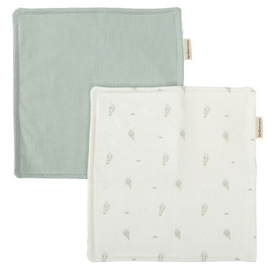 Toallita Bebé - set 2 Blue Sky Verde 30x30