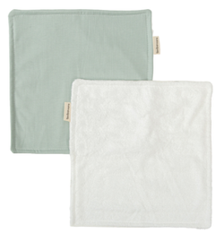 Toallita Bebé - set 2 Blue Sky Verde 30x30